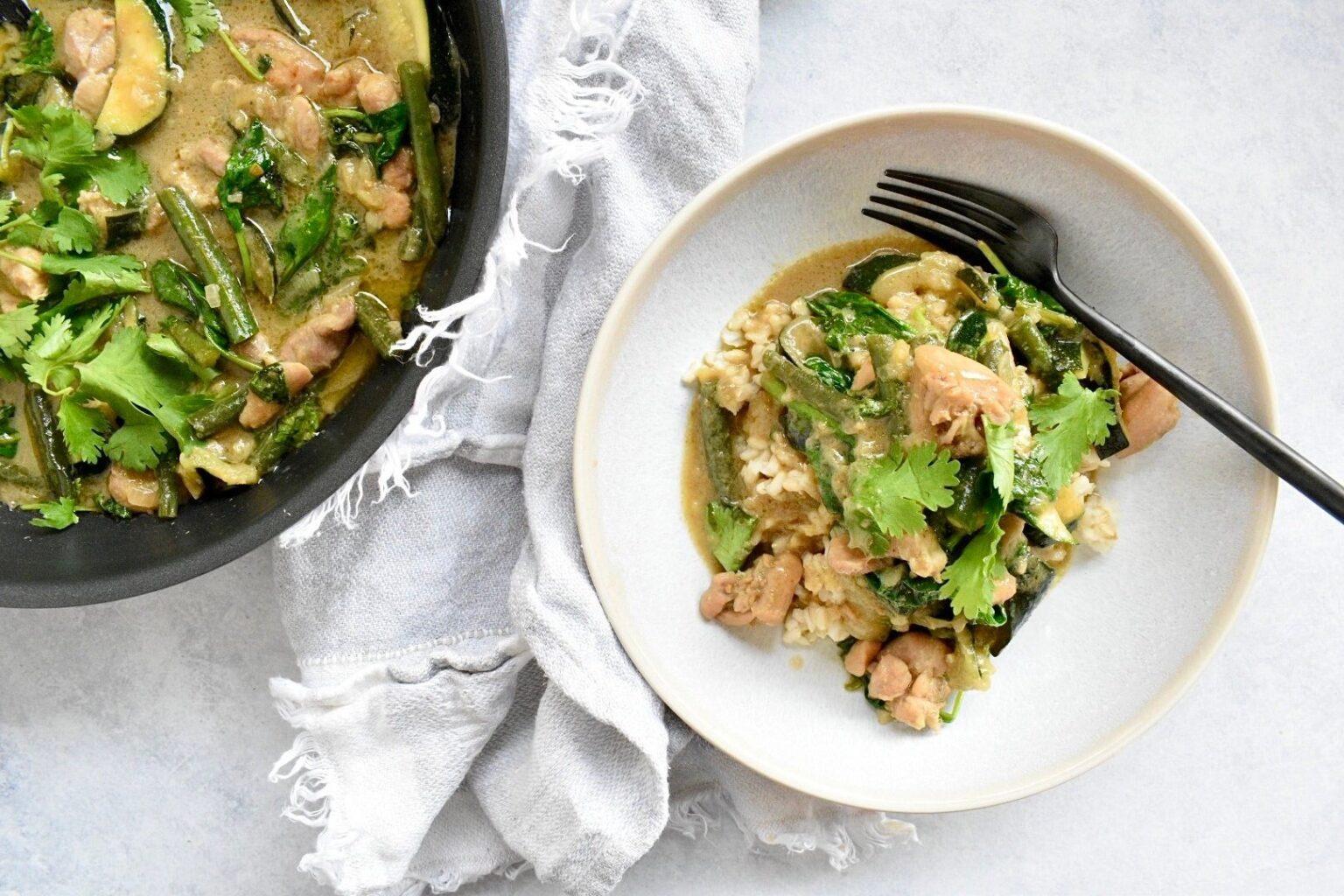 Creamy Risoni With Chicken, Cherry Tomatoes & Spinach - Wholesome by Sarah